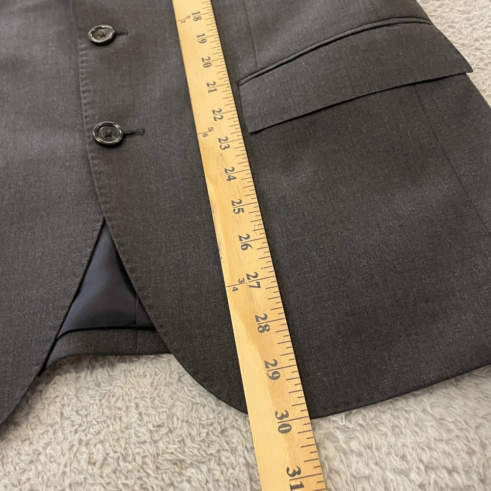 J.Crew Loro Piana Ludlow Suit Jacket Mens 38S Dark Gray Super 120s Wool Blazer - Picture 13 of 14